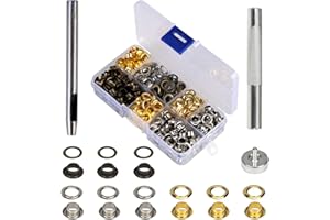 Grommet Kit,MEZOOM 200 Set 1/4 Inch Diametro interno Gommino con attrezzo di regolazione con scatola portaoggetti per pelle