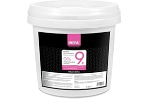 Poudre Décolorante 9 tons Sans Ammoniaque 1kg | Iniya Blond Premium Lightener 9+ | Poudre Deco Sans Ammoniaque Sans Odeur Format 1kg | Marque Française