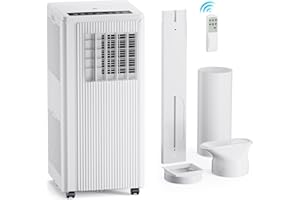JYMIPA Mobiles Klimagerät, 9000 BTU Klimagerät 2,6kW, Kühlen&Ventilieren&Entfeuchten, Raumgröße bis 85m³(34㎡), Mobile Klimaanlage mit Abluftschlauch mit Nachtmodus/Sperre/Timer/Abluftschlauch