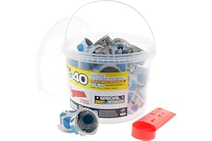 ZENITECH Lot de 40 boîtes d'encastrement No Air Multimat 67x40mm - Bleu - Blm