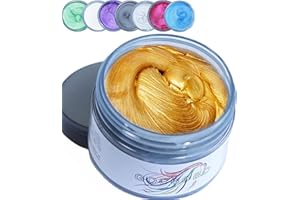 GOCBOBO Coloration Temporaire Cheveux Cire de Couleur Cheveux Lavable pour Cosplay Halloween Fêtes Cire Colorante Cheveux