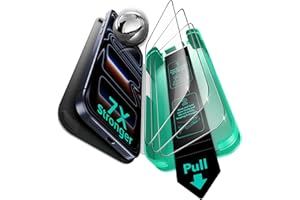 ESR Pack 3 Protectores de Pantalla 9H+ para iPhone 17 Pro, Cristal Templado Armorite Ultrarresistente, Antirreflejante, Grado Militar, Irrompible, Muy Duradero con Bandeja UltraFit