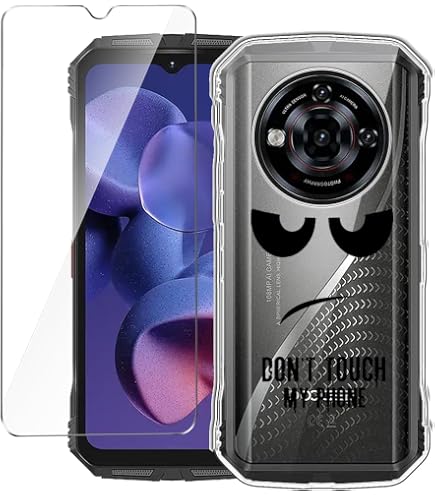 Coque TPU Souple + Verre Trempé Pour Doogee Fire 3 Ultra - Protection Complète Et Anti-choc - Noir