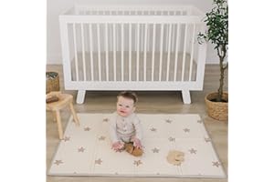 Bubba Bear Mata dla niemowląt, mata do zabawy dla niemowląt, 200 x 150 x 1 cm, dwustronna i nietoksyczna, gruba, składana, wodoodporna pianka, mata do raczkowania, mata podłogowa dla dzieci