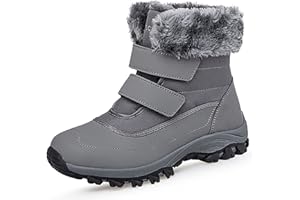 GAINSERA Snow Boots Womens Waterproof Ladies Walking Winter Ankle Boots Warm Fur Lined Anti Slip Shoes