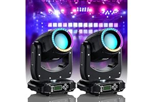 WZYBUTA Teste Mobili LED Luci Discoteca 150W RGBW Luci da Palcoscenico DMX512 15 Gobos 13 Colori per DJ Bar Festa Club Natale illuminazione palco