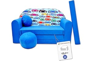 ‎MILLYBO millybo Kindersofa Kinder Couch mit Schlaffunktion ausklappbar 3in1 Kinder Sofa Spielsofa mit Bettfunktion Mädchen Jungen Sitzsack Minisofa Schlafsofa Kinderzimmer Schlafsessel (C21)