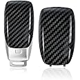 AOYUTC Carbon Fiber Texture Key Shell Fob Battery Cover Carbon Fiber Key Cover Compatible with Mercedes-Benz A220 E63S E-Class CLS Class 2019-2021