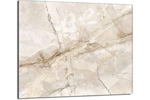 DarHaus Placa protectora de vitrocerámica 60 x 52 cm 1 pieza cocina eléctrica universal para inducción protección contra salpicaduras tabla de cortar de vidrio templado como decoración, MÁRMOL