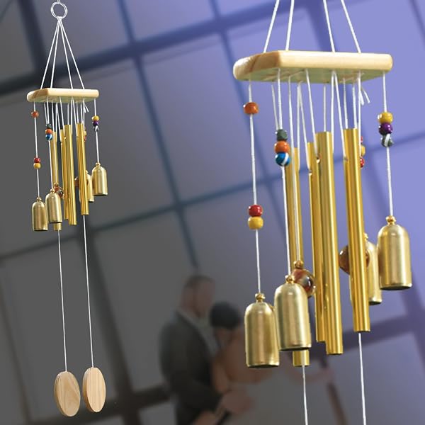 WOODSPIRATION-Metal Wind Chime (24 inch, Multicolour) for Living Room & Home Decor : Amazon.in: घर और किचन
