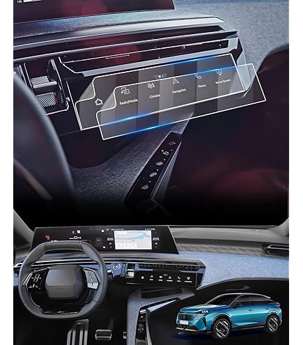 Films De Protection D'écran Nano Series Pour Peugeot E-3008/E-5008 2024-2025 - Lot De 2 - Anti-rayures 6H, Anti-empreintes
