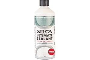 SILCA Ultimate Tubeless Tire Sealant – Tubeless-Fahrraddichtmittel dichtet proaktiv Löcher bis zu 7,5 mm ab, injizierbar – bleibt bei jedem Wetter 6+ Monate flüssig