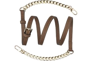 SOPROM Correa para Michael Kors Crossbody Bolso, Correas Bolsos de Mujer MK Ajustable Strap Kit(Marrón)