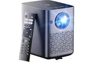 VISULAPEX 【Auto Focus & Keystone】 Netflix Officially Linced Smart Projector: 4K Supported, 25,000 Lumens, 700 ANSI, HiFi Speaker, WiFi 6, Bluetooth 5.2, Dedicated Home Theater support HDR10, HLG, Dolby Audio