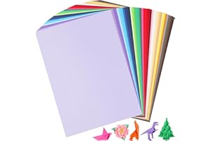 PENPRIS 80 fogli di cartoncino colorato - formato A4 40 colori carta Scrapbook 180gsm/65lb colori assortiti carta da costruzione per progetti fai da te Scrapbooking Supplies PAP18MX2