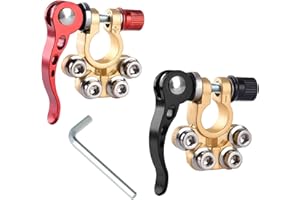 YCLFHOO YCLFHO2 Pcs Battery Terminal Connectors,Quick Release Battery Terminals 4 Way 12V/24V,Car Battery Terminals Clamps,Positive Negative Battery Terminals Connectors Pure Brass Clamps for Cars/Ships,etc