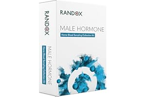 RANDOX HEALTH Male Hormone Test | Premium Sample Collection | Testosterone Test | Hormone Testing Kit for Men | Testosterone, SHBG, Oestradiol, Prolactin | Personalised Health Results in 2-3 Days
