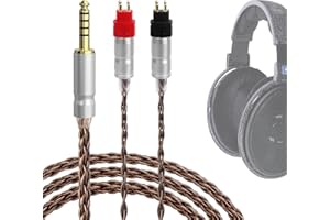 GEEKRIA Apollo Upgrade Audio Cable Compatible with Sennheiser HD 600, HD 650, HD 660S2, HD 6XX Headphones, 4.4mm to 2Pin Replacement Cord for Hi-Resolution Audiophile (4.9 ft/1.5m)