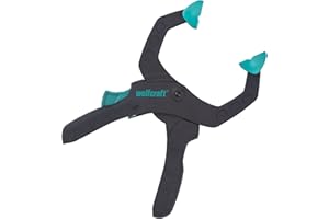 wolfcraft FZR morsetto di serraggio a cricchetto I 3616000 I Per la casa, gli hobby, il giardino, l'auto, il tempo libero e il campeggio