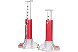 Torin t43004 Big Red de Aluminio de Bloqueo Doble Jack Stands: 3 Ton Capacidad de elevación, 1 par