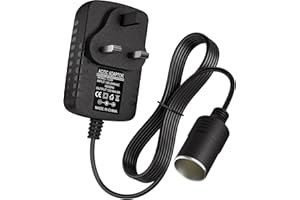 WANHE Car Cigarette Lighter Adapter, 1M/3.28Ft DC Adapter, 12V to 240V, USB to Car Lighter Socket Converter, Safety Protection, Plug and Play, Compatible with Low Power Car Electronics