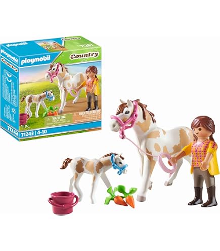 Playmobil 70998 Carriole avec Enfant et Poney - Country - avec Un