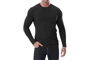 Zetieny Jersey Hombre Invierno Suéter de Punto Pullover de Manga Larga con Cuello Redondo Casual Camisas Basic Tops