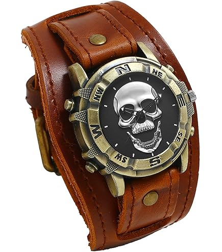 Boussole Soleil En Laiton Avec Montre Et Bracelet Cuir – Reproduction Vintage US Navy