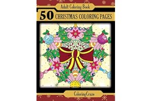 Adult Coloring Book: 50 Christmas Coloring Pages (Christmas Collection, Band 1)