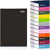 PaulStore 2026 A4 2 Page Per Day Appointment Diary - Hardback Office Diary (Green - View #6