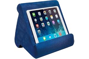 FANIER Support Universel pour Tablette iPad, Pad Pillow Support pour Coussins Souples Multi-Angles pour lecteurs de Livres électroniques, Smartphones, Lecteurs Électroniques, Magazines (Bleu Royal )