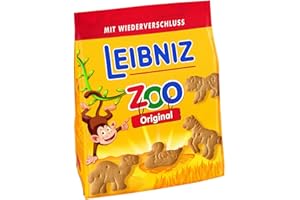 Leibniz Zoo Original 125g - Mini-Butterkekse mit lustigen Tier-Motiven - für Kinder - Kekse zum Spielen - Kinderkekse für den kleinen Hunger