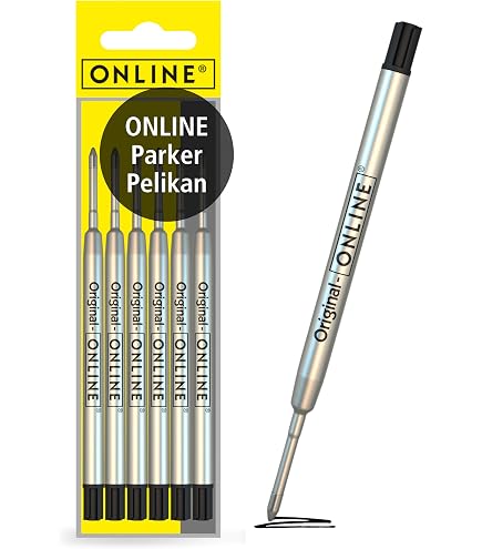 Set di 16 ricariche per penne a sfera, formato G2, spessore del tratto medio, set compatibili