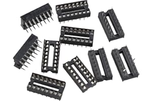 Futheda 10 adaptadores de 16 pines de 2,54 mm de paso DIP/DIL IC de tipo soldadura.