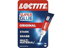 Loctite Super Glue Original, Starkt Snabblim med Anti-Tilltäppningskork, 3g