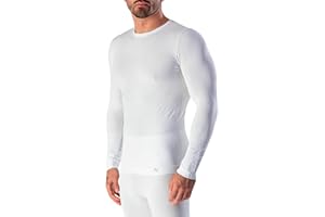 Risalti Maglia Termica Uomo Manica Lunga Energy - Intimo Termico Traspirante, Abbigliamento Tecnico Elasticizzante in Microfibra - Made in Italy