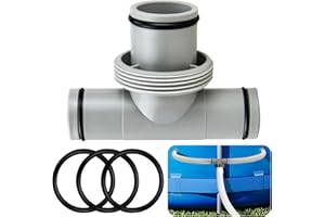 PIPIHOME Rura łącząca wąż basenowy do 3,8 cm do dwóch węży z głowicą trójnikową 3,2 cm, dwukierunkowy adapter węża basenowego zamiennik do basenów Intex Bestway Coleman naziemnych