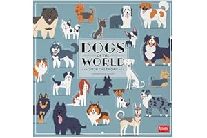 Legami Kalendarz ścienny na rok 2026, duży kalendarz ścienny, 12 miesięcy i planer roczny w języku angielskim, miejsce na notatki, znaki zodiaku, święta międzynarodowe, 30 x 29 cm