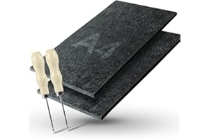 Foonii 2 stück Prickeln Prickelset,Holz Prickelnadel Set Kinder 30* 20cm Prickelfilz Stärke 10 mm Prickel-Unterlage für Kinder und Erwachsene, DIY-Gadgets für das tägliche Lernen und Leben