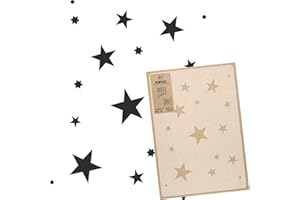 ‎NAKLEO NAKLEO Large Painting Stencils 43 x 64 cm, Five-Pointed Star Sky Night Pattern, Reusable Plastic Wall Stencil, Decoration DIY Craft, Wooden Wall Fabric Stone