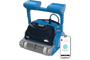 MAYTRONICS Dolphin F60 Automatischer Poolreiniger Poolroboter mit kabel - Boden, Wasserlinie und Wandreinigung - Kontrolle mit app, Eingelassene Pools bis zu 15 m