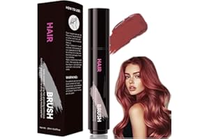 HEZEE Root Touch Up Red,Root Touch Up Stick,Grey Hair Cover Up,Temporary Hair Dye Stick For Grey Coverage,Natural-Looking H-air R-oot Cover,Waterproof Long Lasting,Travel-Friendly For Men,(Wine Red, 20ml)