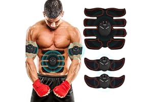 HENESE USB Attrezzo Tonificante Fitness Home,EMS Stimolatore Muscolare,Elettrostimolatore Muscolare,Elettrostimolatore per Addominali,Addominale per Muscoli Addominali snelli e tonici,Braccio/Gamba