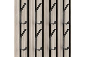 QITIXI:OU Lot de 10 crochets pour panneaux acoustiques - Noir - Avec bouchons en caoutchouc et vis - Charge lourde pour panneaux acoustiques de salle de bain, chambre à coucher, salon, porte, en aluminium