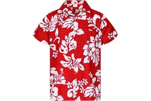 King Kameha | Funky Chemise Hawaïenne | Hommes | XS - 6XL | Manche-Courte | Poche-Avant | Hawaiian-Imprimer | Noël Père| Couleurs variées
