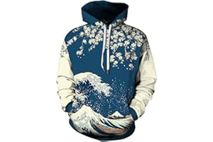 PADOLA Sweat à Capuche Homme Impression en 3D Sweat Halloween Noël Pull Sport Manche Longue Sweat avec Poches Automne Hiver Cadeaux