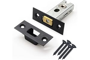 EAI Tubular Deadbolt for Bathroom | 76mm Case 57mm Backset | Matt Black