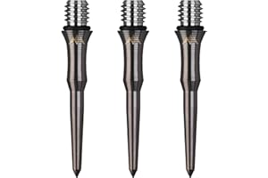 Mission Darts Titan-Umwandlungspunkte Titan Edge Ti Shark wandelt weiche Spitze in Stahl um, mehrere Längen und Farben