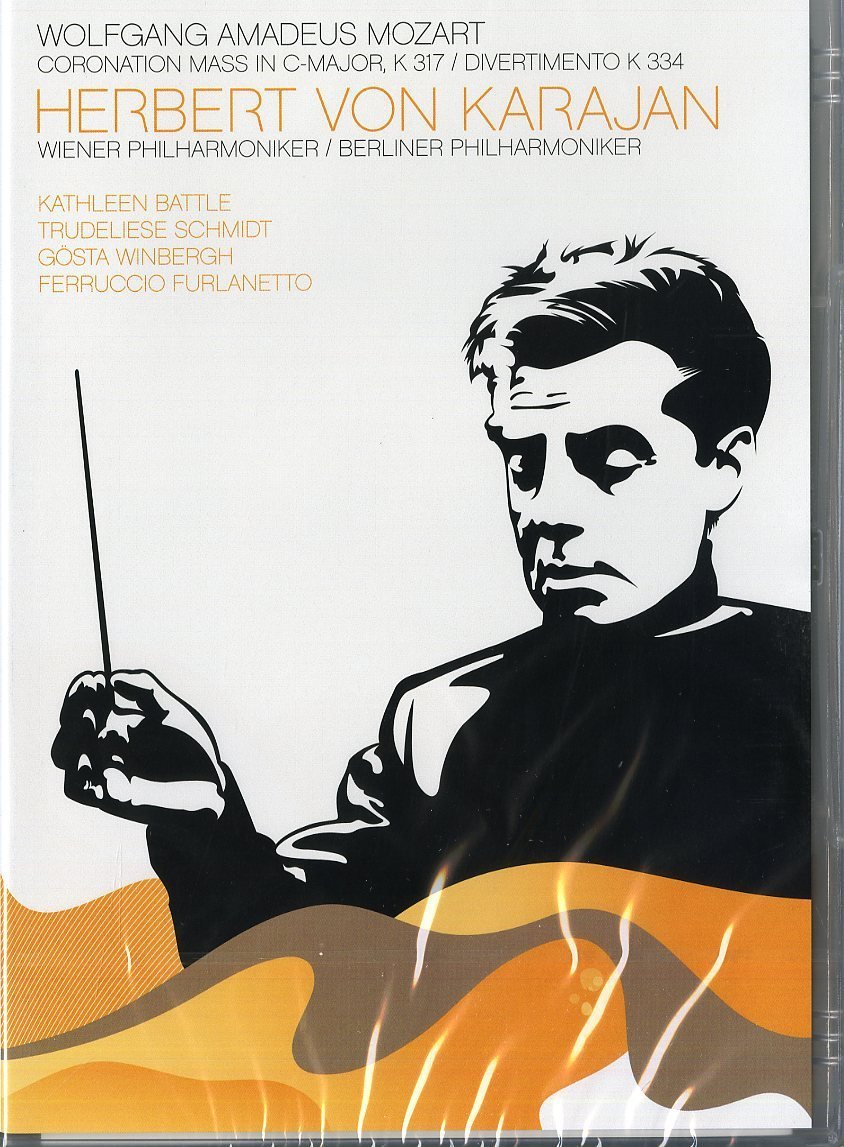 WPh, Battle, Schmidt, Winbergh, Furlanetto / Mozart: Krönungsmesse C-Dur, KV 317; Divertimento KV 334