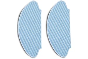 Rowenta Lot de 2 Lingettes microfibre, Compatible avec les aspirateurs robots laveurs Explorer, X-Plorer, Smart Force Essential ZR690202